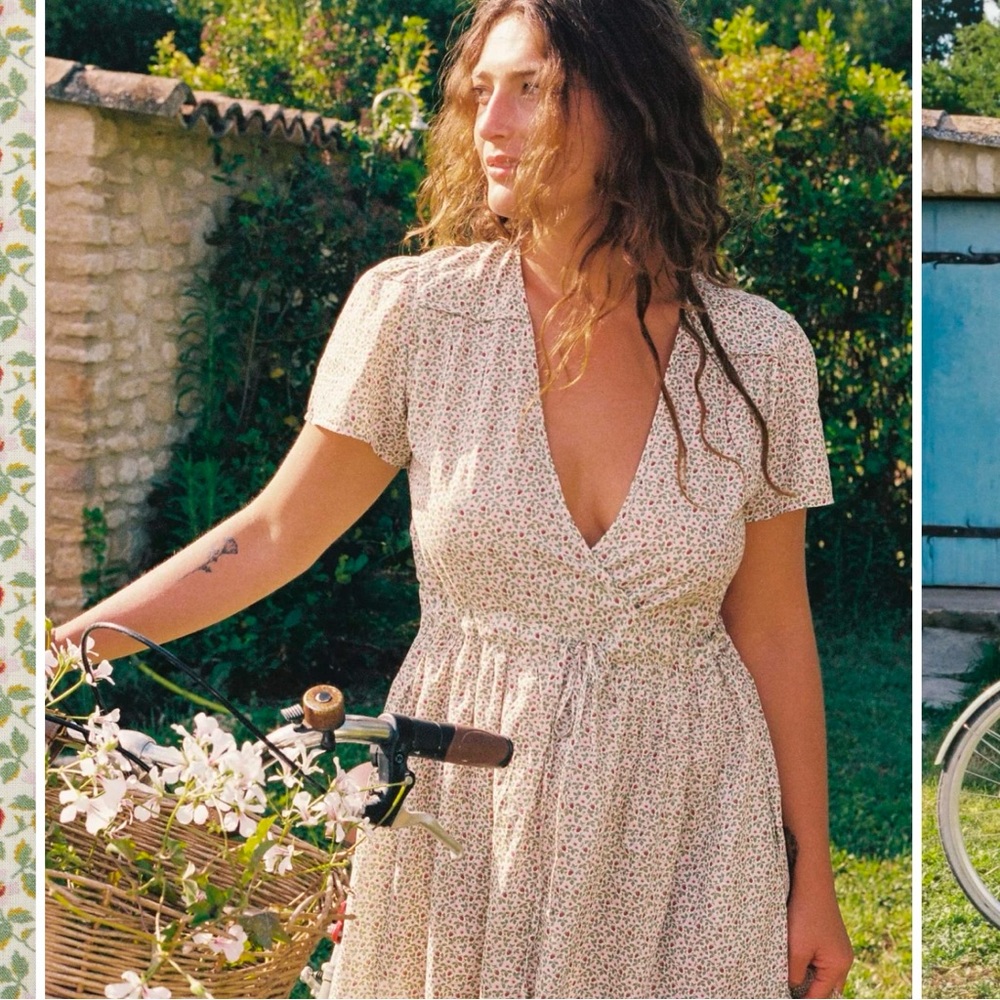 Floral Cream Dress